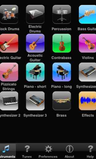 Tunemaker Lite (Kostenlose Probe) Musik Instrument mit Synthesizer Piano Klavier Schlagzeug Gitarre Geige Bass Drums Studio 2