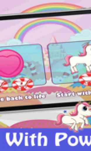 Einhorn-Süßigkeit Rainbow Runner - Fun Lauf Spiel für Mädchen Kostenlose 2
