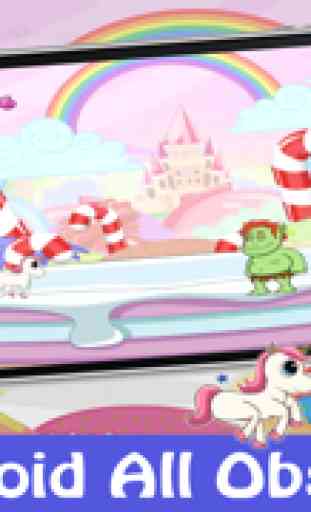 Einhorn-Süßigkeit Rainbow Runner - Fun Lauf Spiel für Mädchen Kostenlose 4