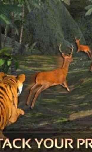 Wild Tiger Adventure 3D - Siberian Jungle Beast Tiere bei der Jagd Angriff Simulator 4