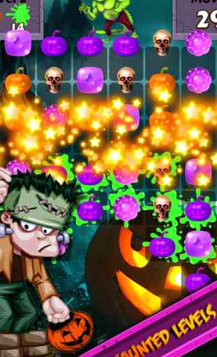 Halloween Süßigkeiten World Adventure - Pop der gummiartige Tropfen & match yummy Leckereien, um Edelsteine zu sammeln Schädel 3