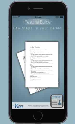 Einfach Lebenslauf: CV App 1