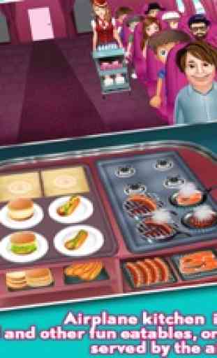 Flugzeug-Küche-Fast-Food-Fieber Kochen Spiele 2