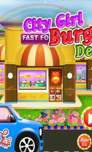City Girl Burger Lieferung & Maker - Fast-Food-Fieber Kochen Spiele für Mädchen & Kinder 4