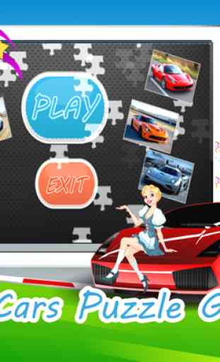 Kinder Puzzle-Spiele für Kleinkinder: Supersportwagen Sportwagen 3