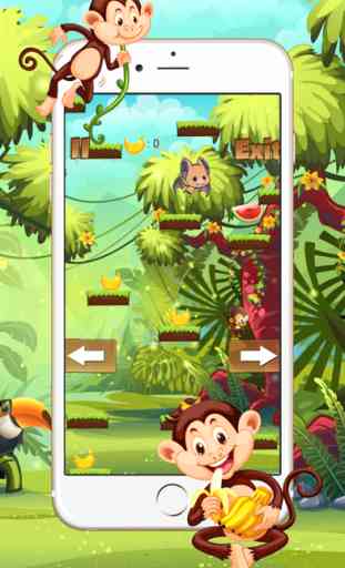 King kong essen Banane Dschungel-Spiele für Kinder laufen 4