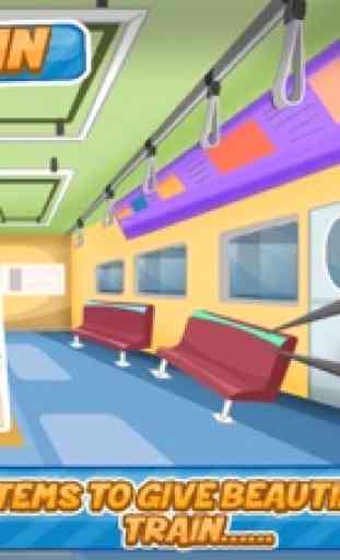 U-Bahn-Zug Fabrik Simulator Kinder Spiele 3