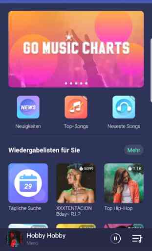 GO Musik- Freie musik, unbegrenzte MP3. Free music 1
