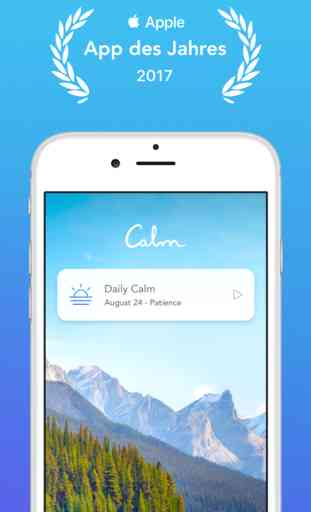 Calm: Meditation und Schlaf (Android/iOS) image 1