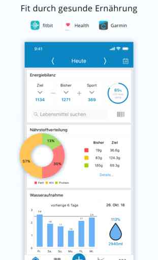 Fddb - Calorie Counter & Diet (Android/iOS) image 1