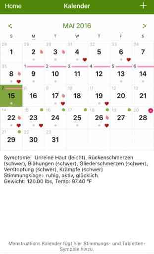 Menstruations Kalender Lite 2
